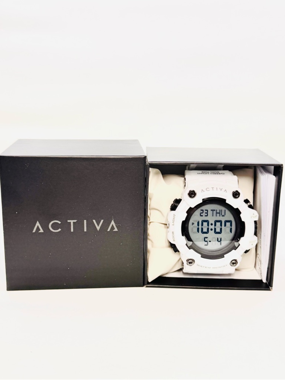Invicta Activa Kadron X Digital Watch ACW1968-009 White Case & Band W/Gift Box